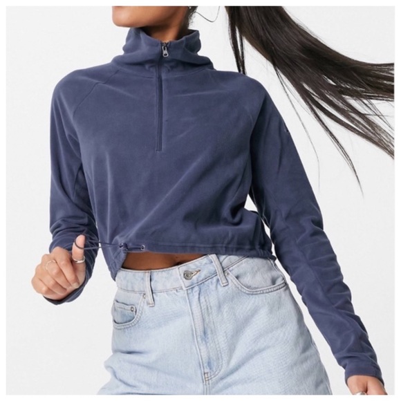 Columbia Fleece Cropped Sweater - Picture 2 of 10